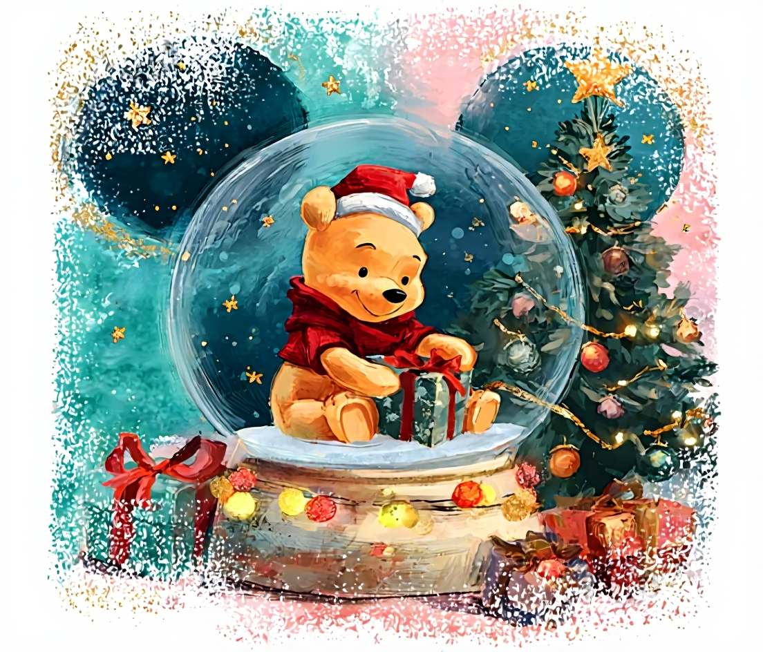 POOH SNOWGLOBE(T-SHIRT)