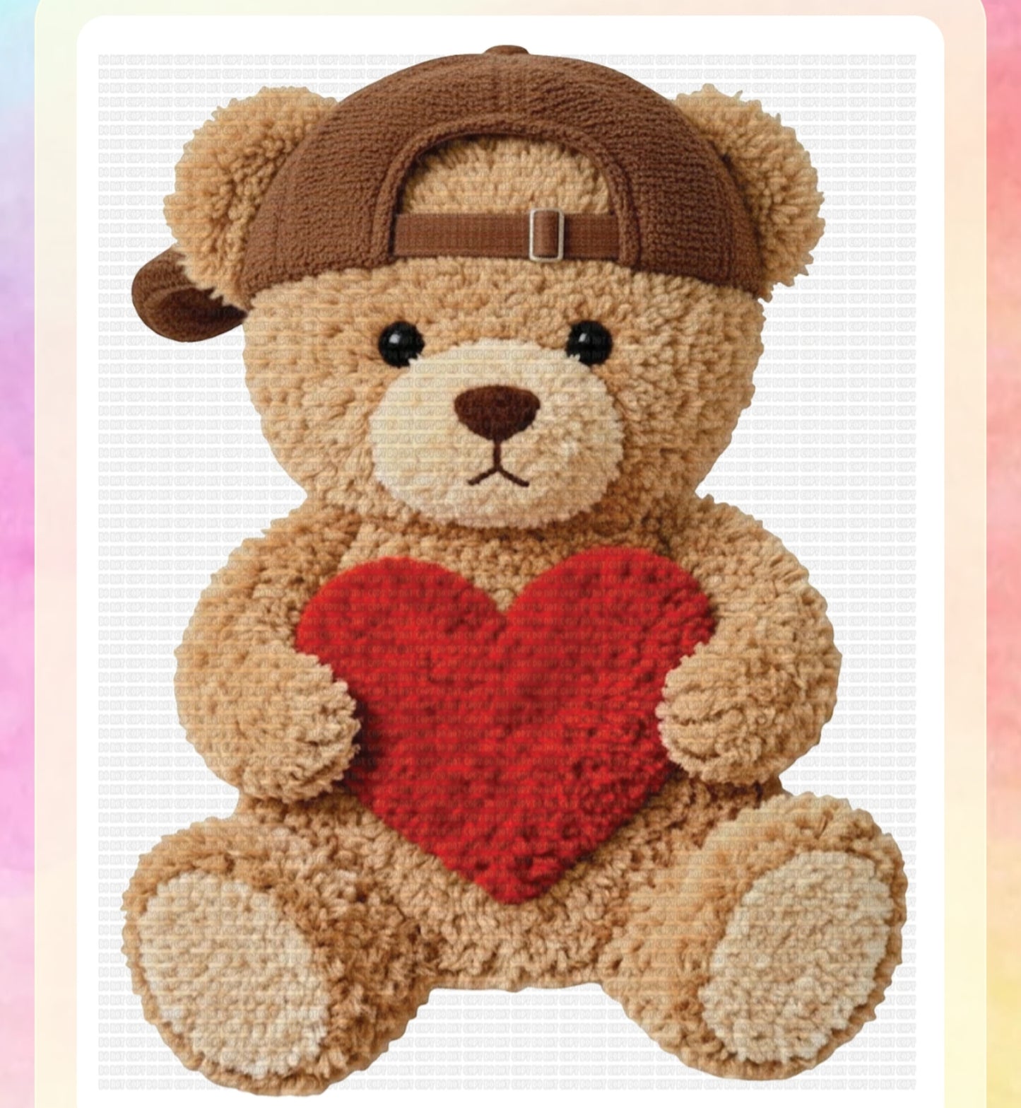 LOVE TEDDY BOY FAUX YARN